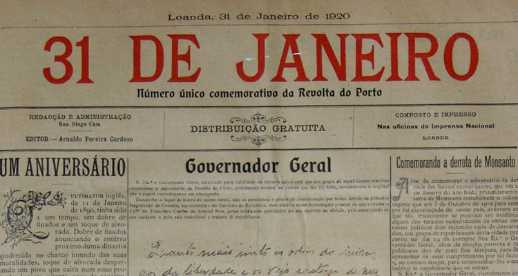 Jornalismo Colonial de Expressão Portuguesa – Angola