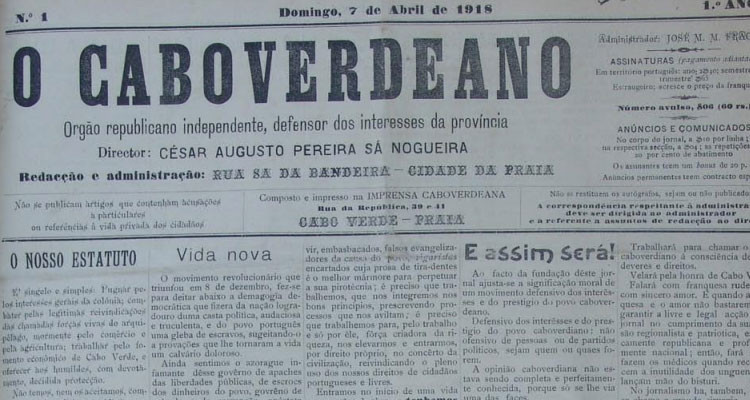 Jornalismo Colonial de Expressão Portuguesa – Cabo Verde